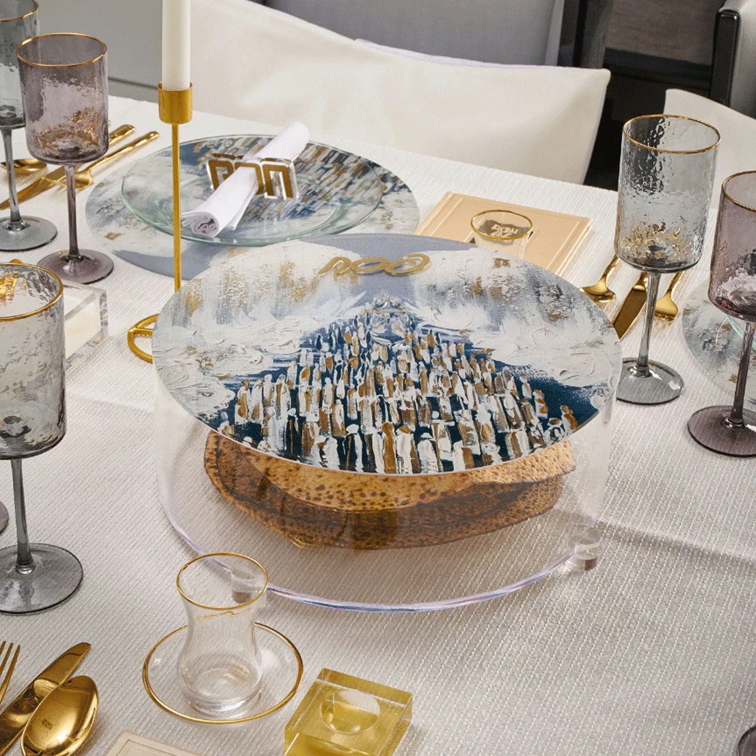 Painted Matzah Box (Style 2)