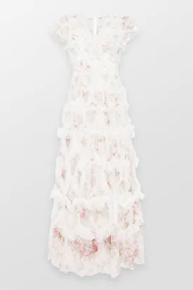 Paradise Garden Amorette V Neck Maxi Dress