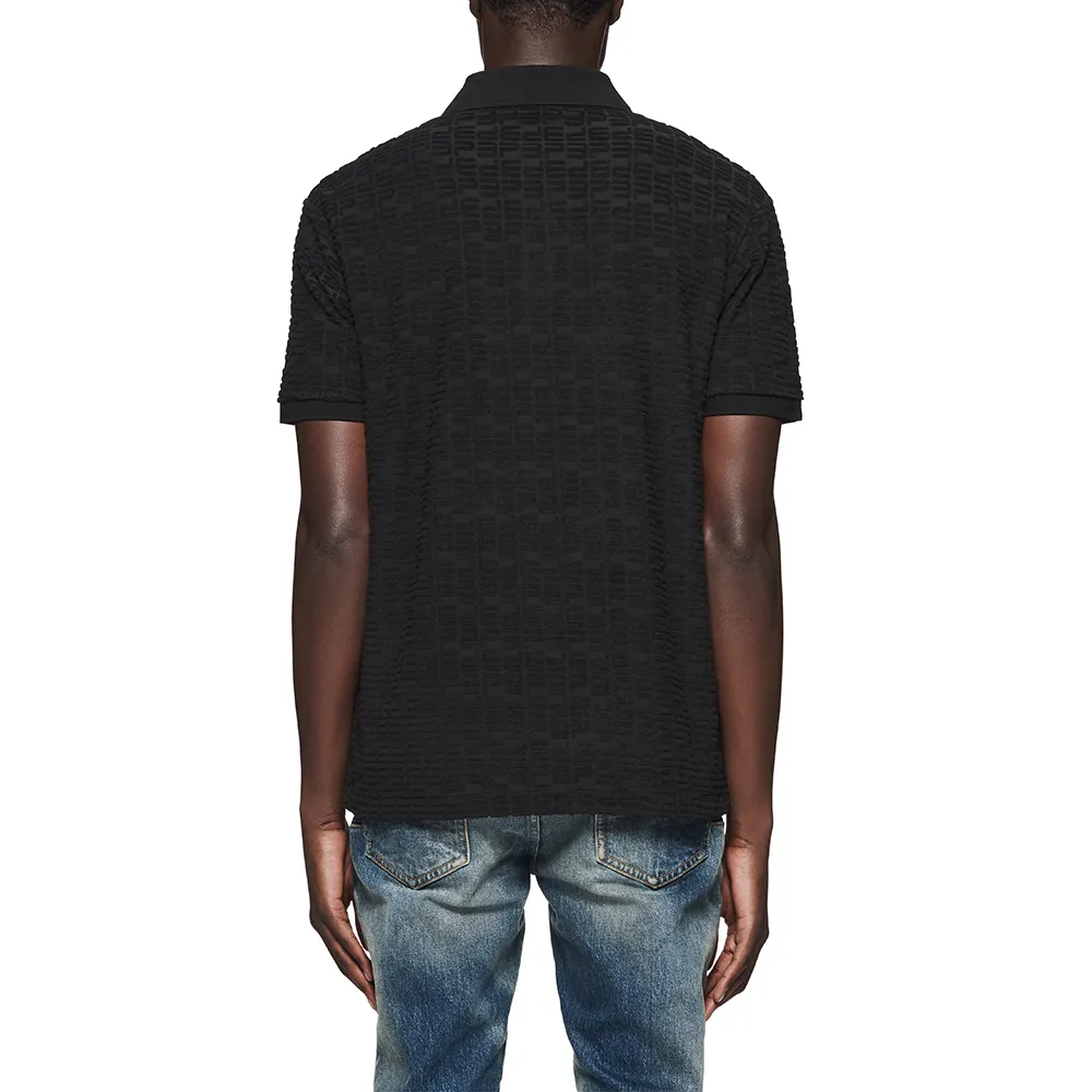 PB Monogram Short-sleeve Polo 'Black'