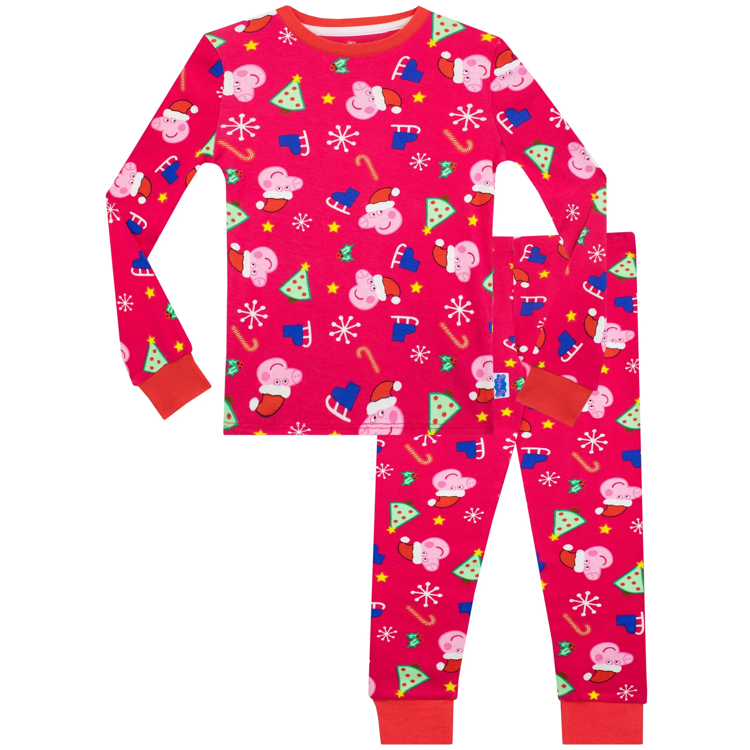 Peppa Pig Snuggle Fit Pyjamas - Christmas