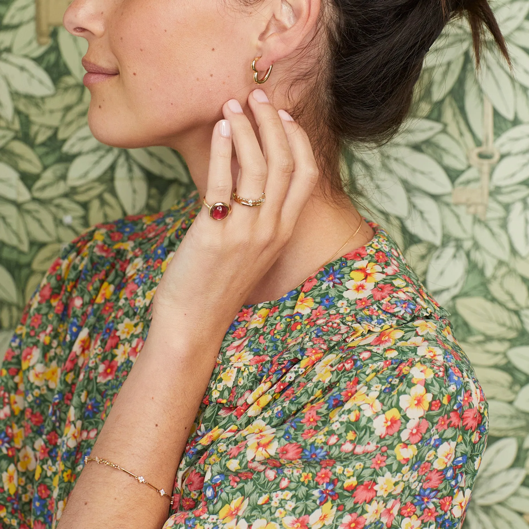 Pink City Cabochon Ring