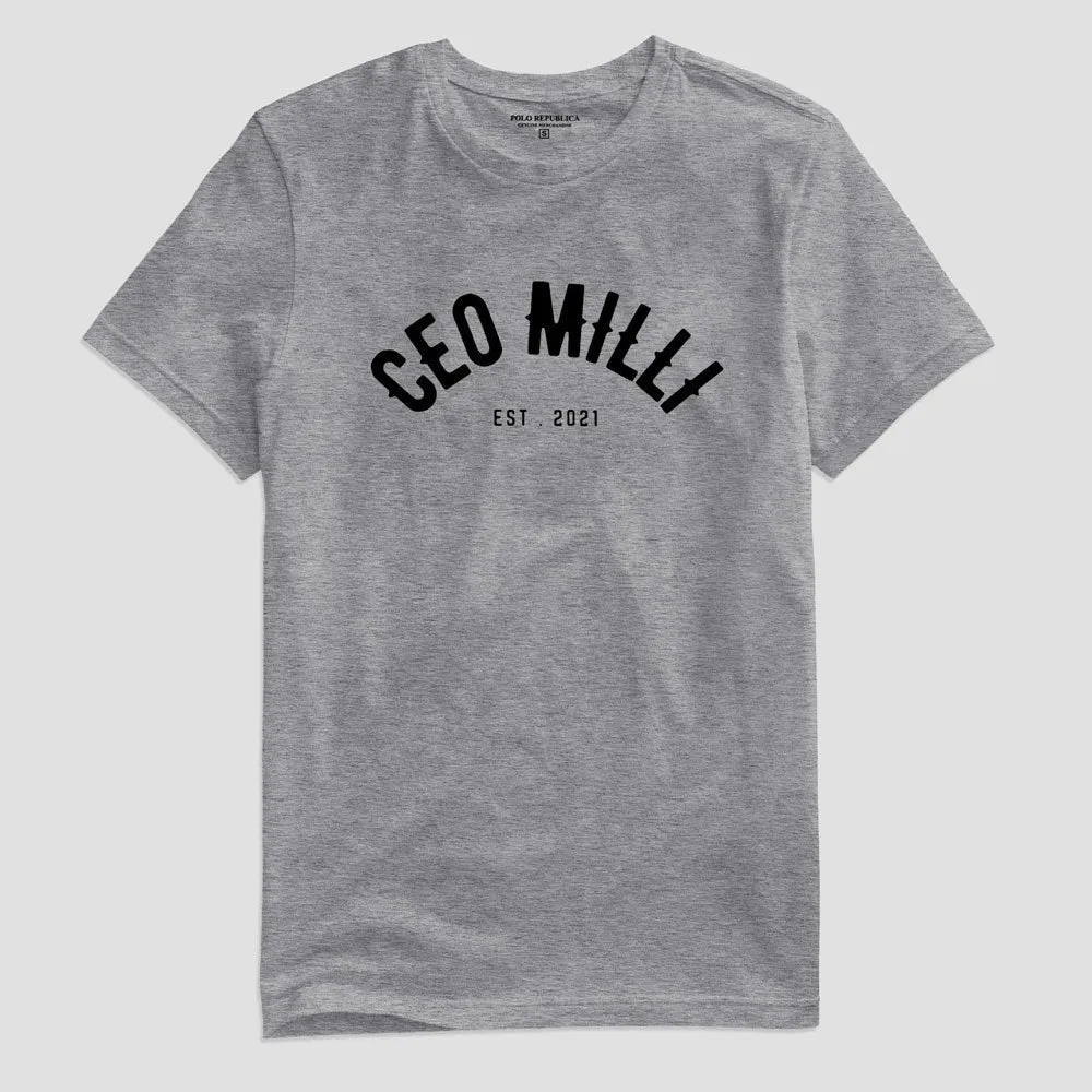 Polo Republica Men's CEO Milli Printed Short Sleeve Tee Shirt