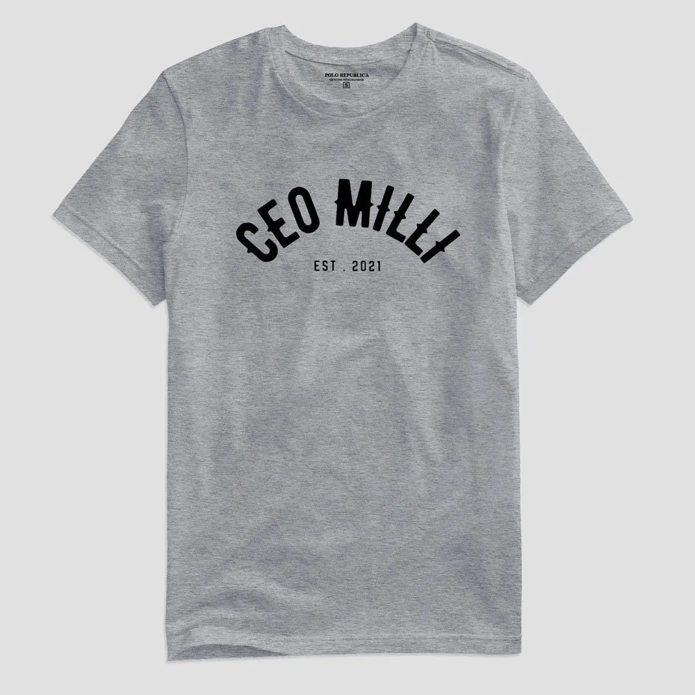 Polo Republica Men's CEO Milli Printed Short Sleeve Tee Shirt