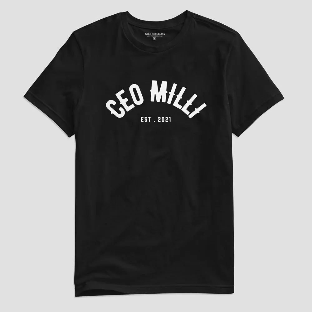 Polo Republica Men's CEO Milli Printed Short Sleeve Tee Shirt