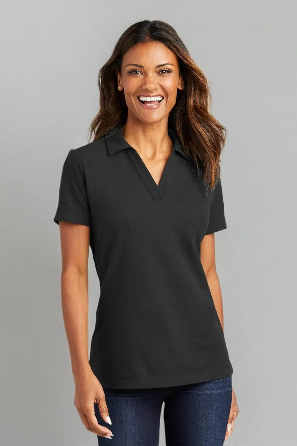 Port Authority Ladies C-Free Cotton Blend Pique Polo