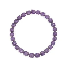 Purple Square Choker