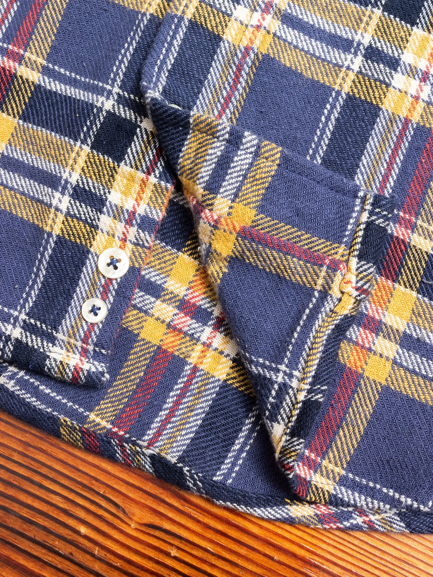 "Vespa P's" Check Flannel in Blue