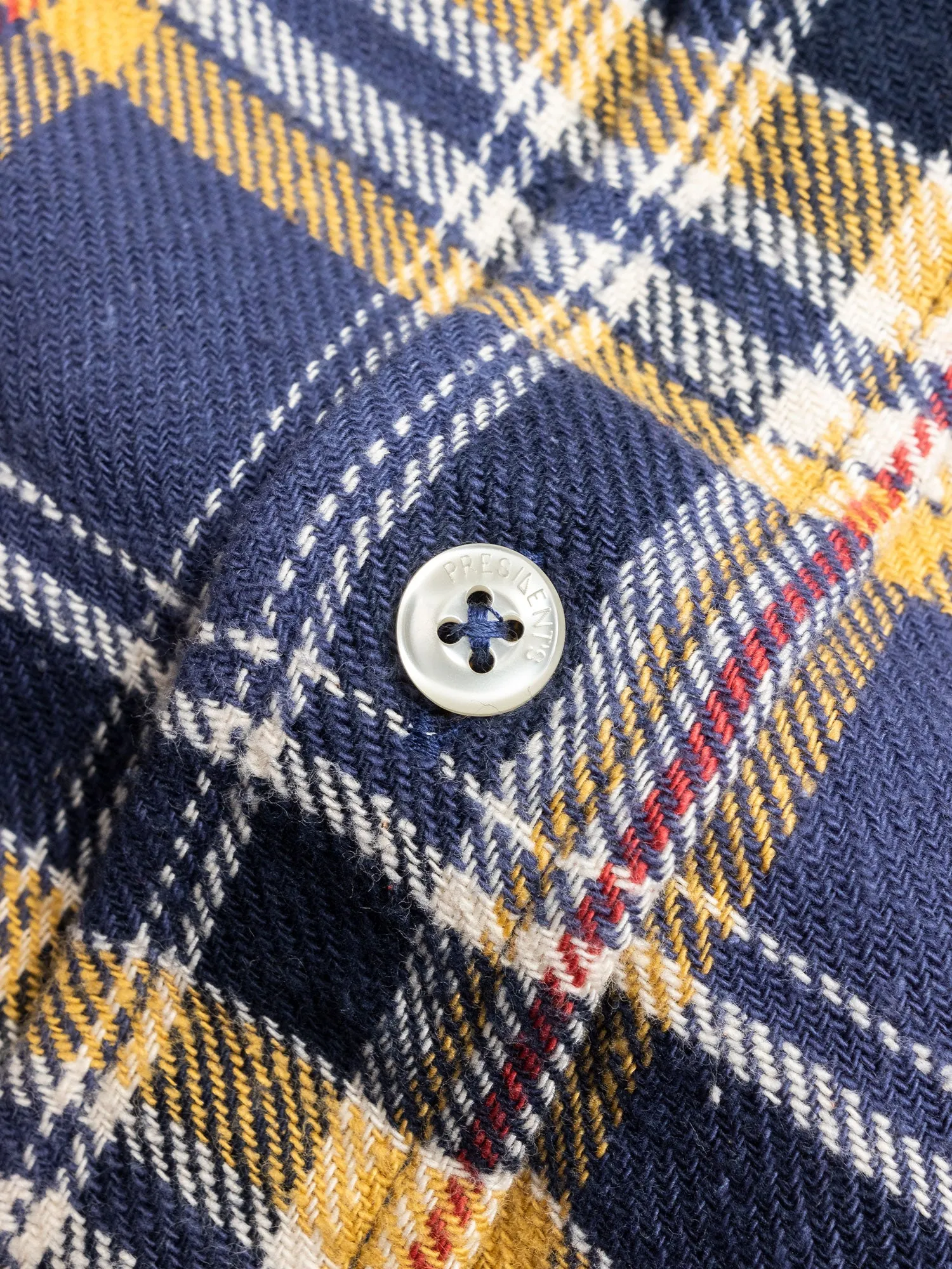 "Vespa P's" Check Flannel in Blue