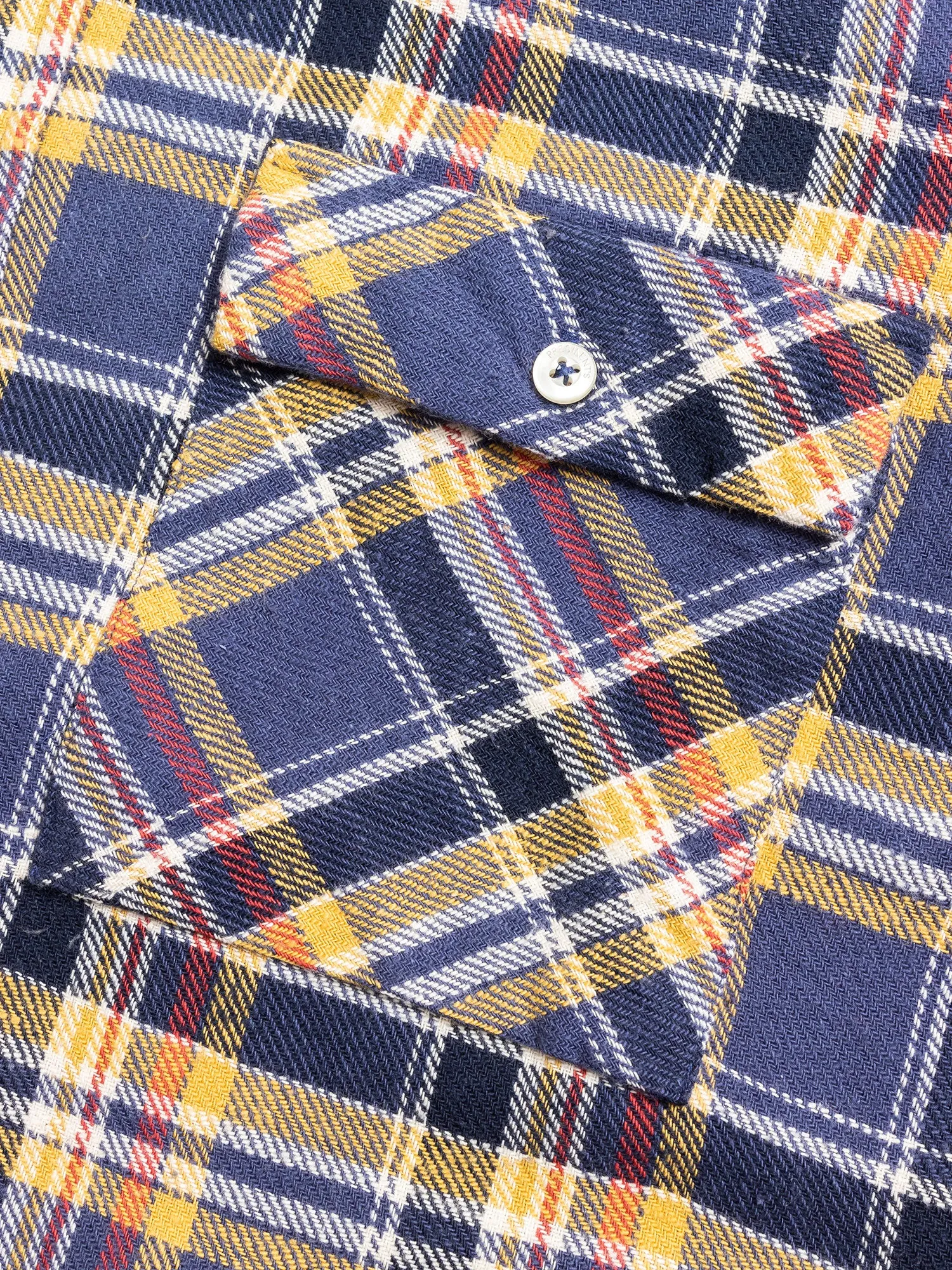 "Vespa P's" Check Flannel in Blue