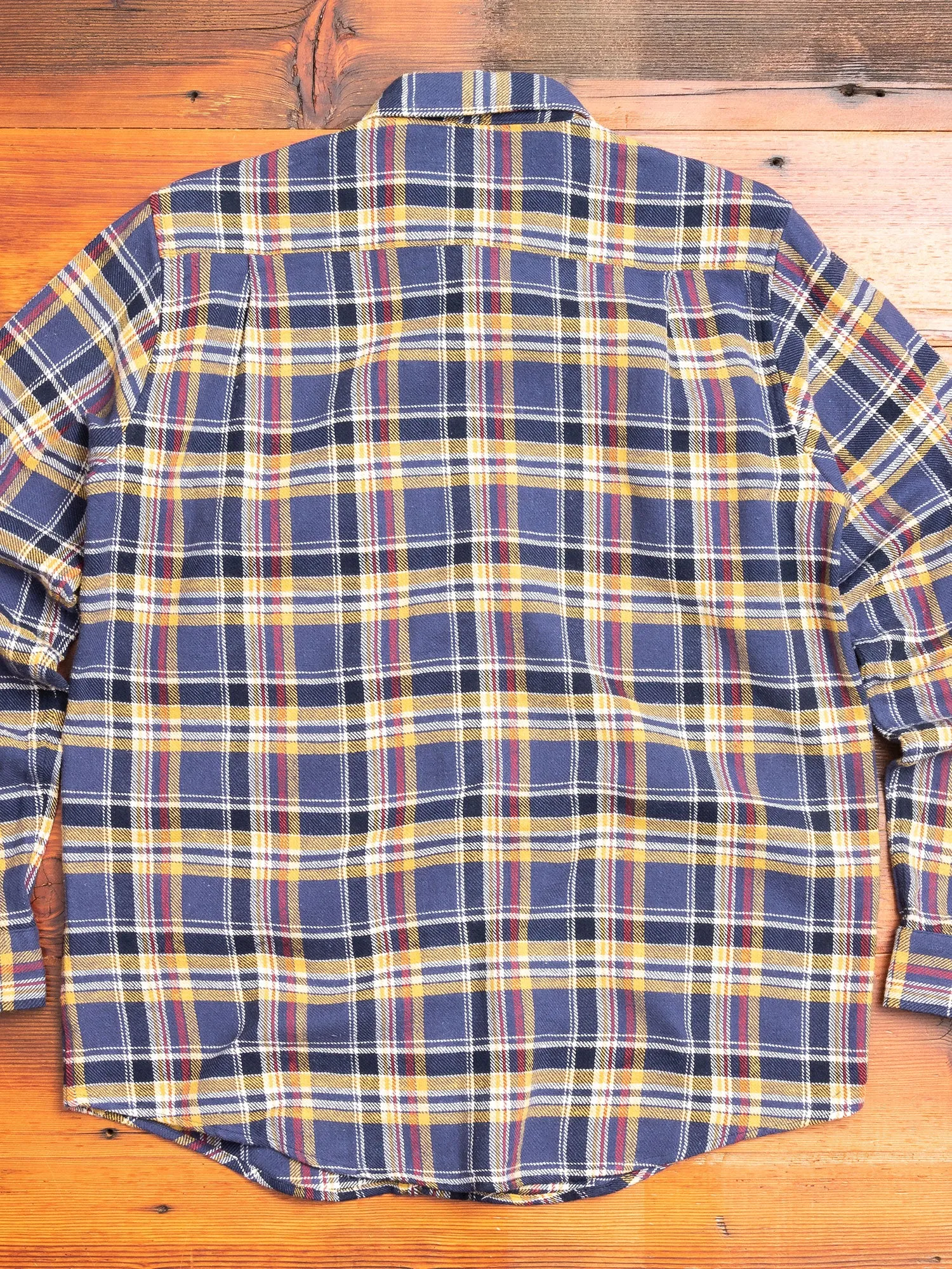 "Vespa P's" Check Flannel in Blue