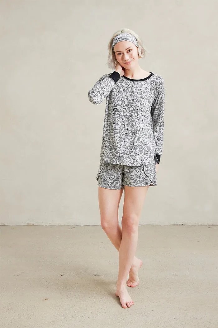 Relaxed Long Sleeve Short Set