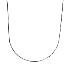 Rope Chain Necklace - Sterling Silver 2.2 mm - 19.5” - Oxidized & Polished