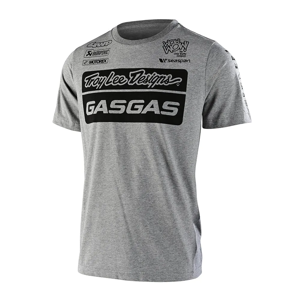 Short Sleeve Tee TLD GasGas Team Heather Gray