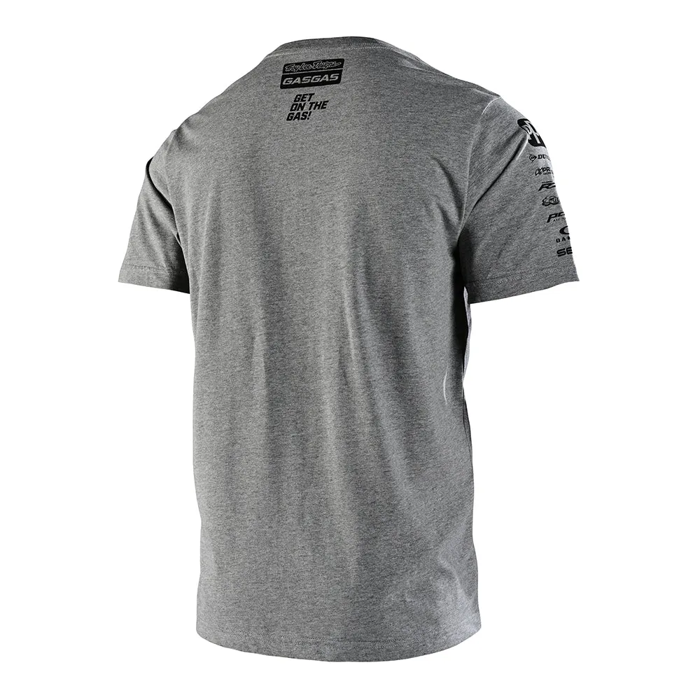 Short Sleeve Tee TLD GasGas Team Heather Gray