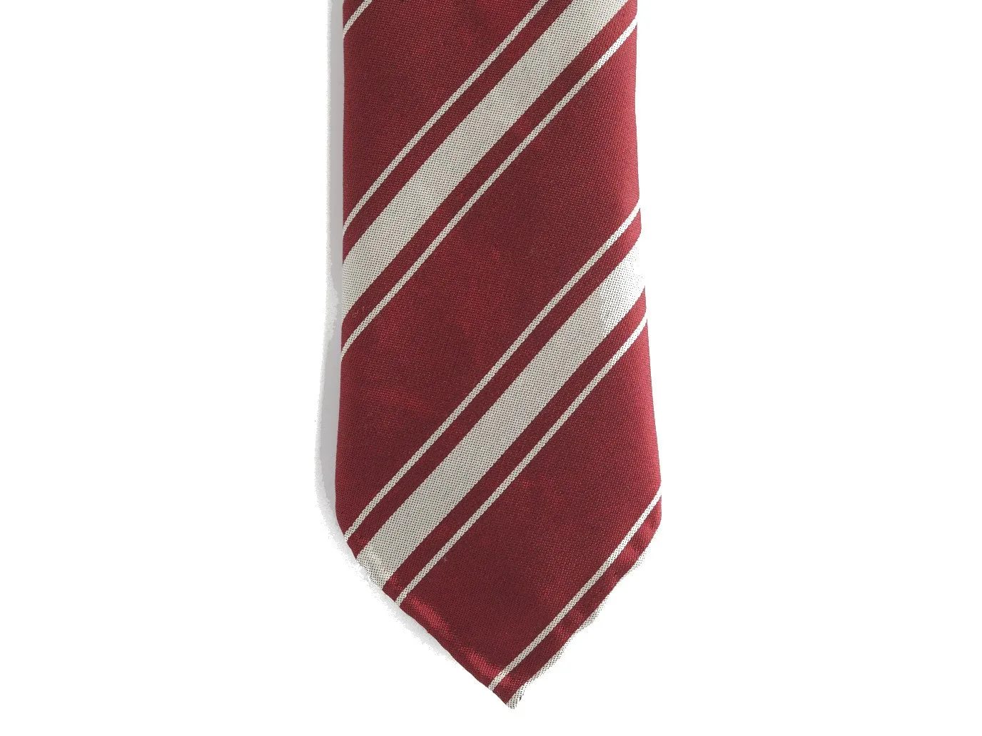 Silk Tie Repp Stripe Red