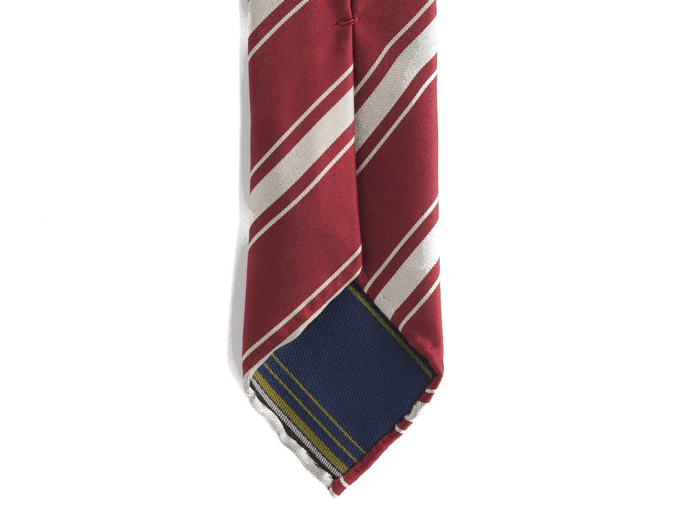 Silk Tie Repp Stripe Red