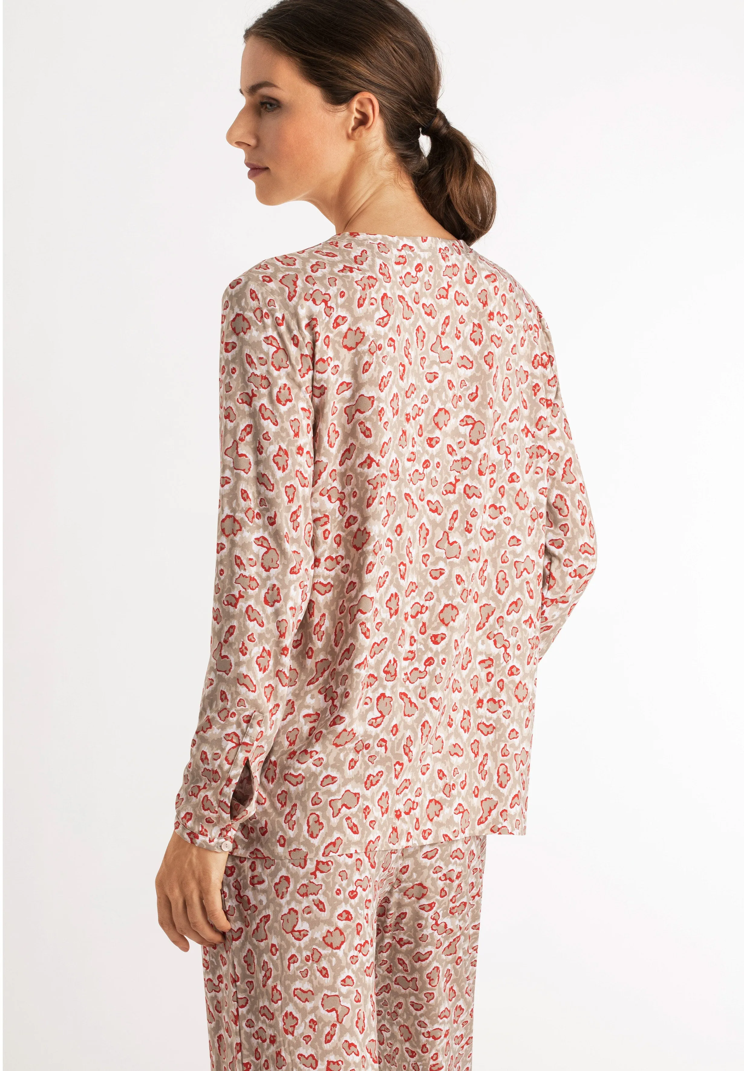 Sleep And Lounge Button Front Shirt | White 77611-2004