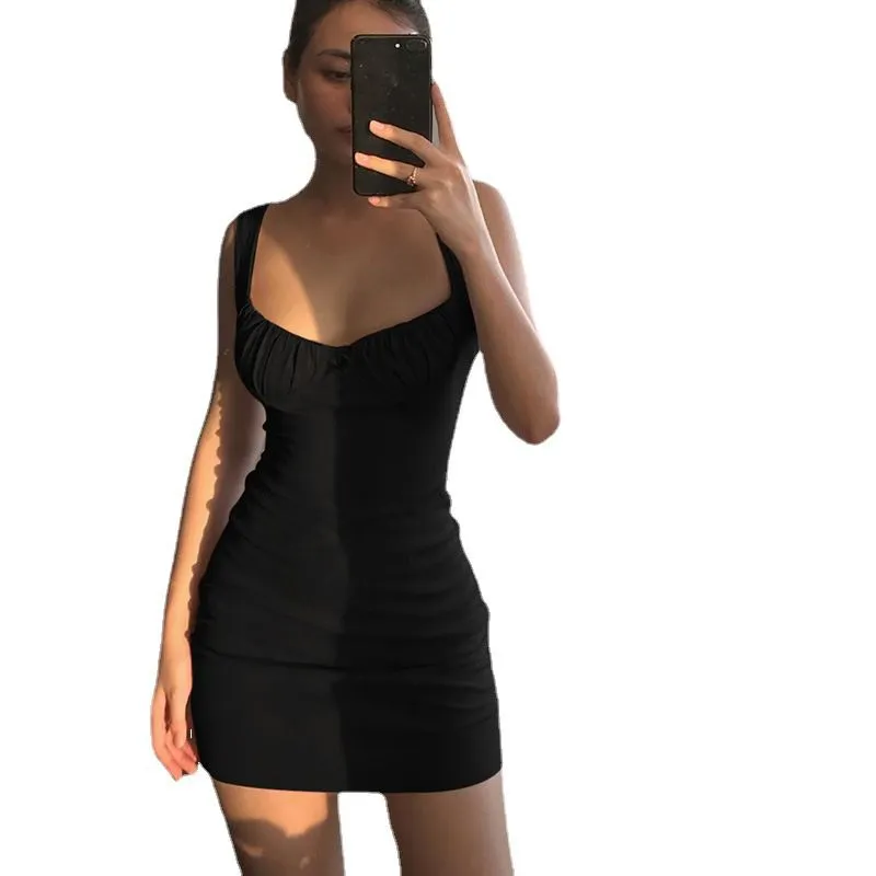 Slinky Bra Sized Ruched Bust Mini Dress