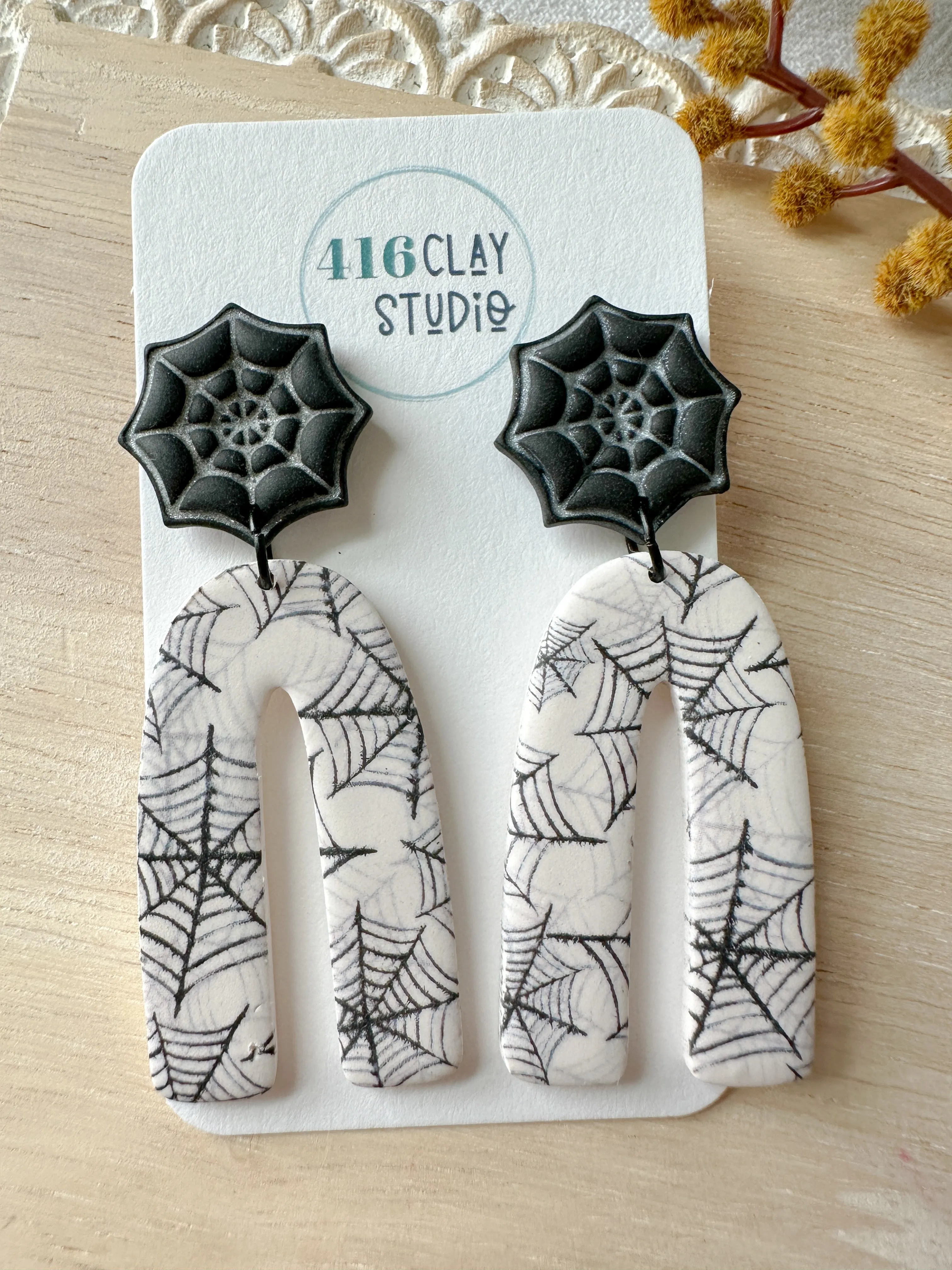 Spider Web Earrings (Two Styles)