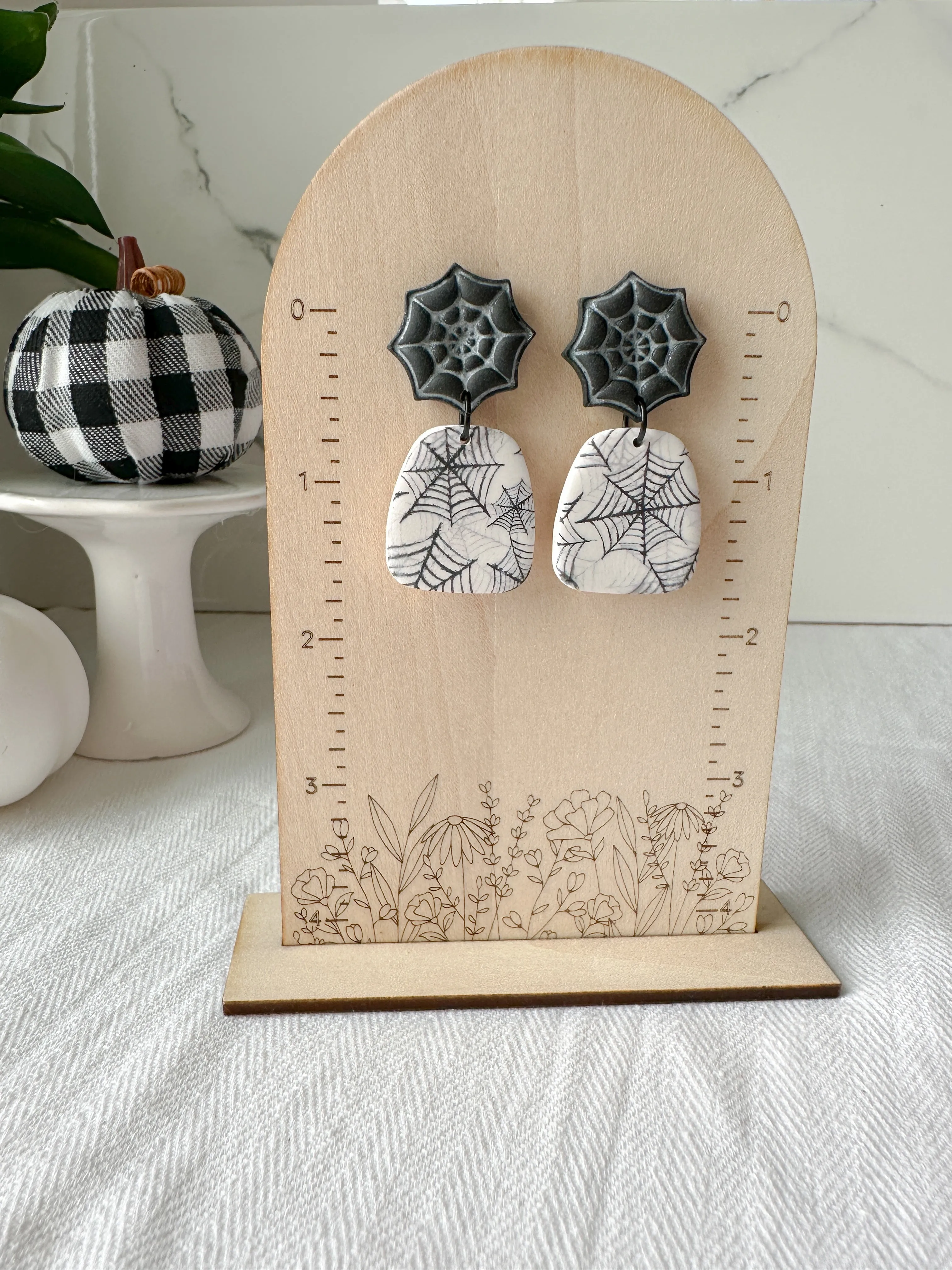 Spider Web Earrings (Two Styles)