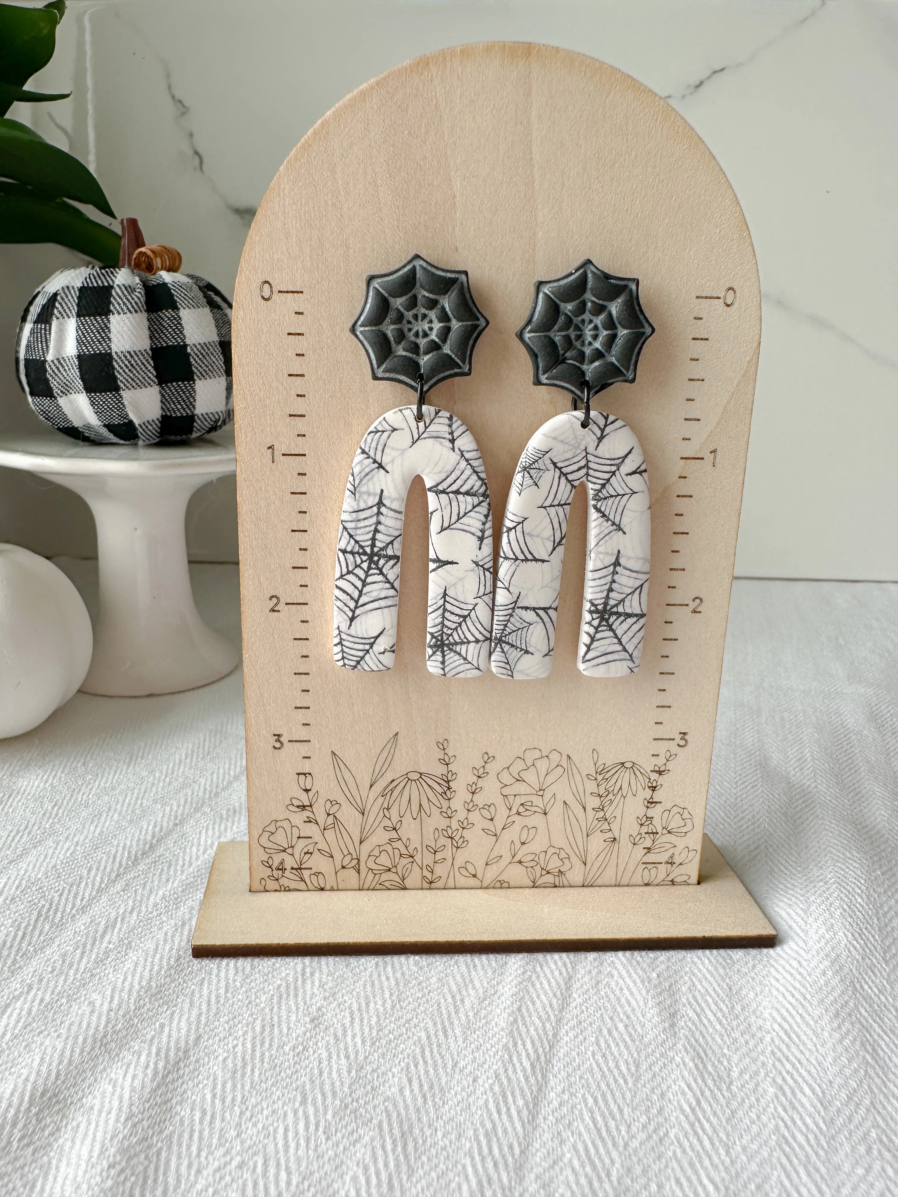 Spider Web Earrings (Two Styles)