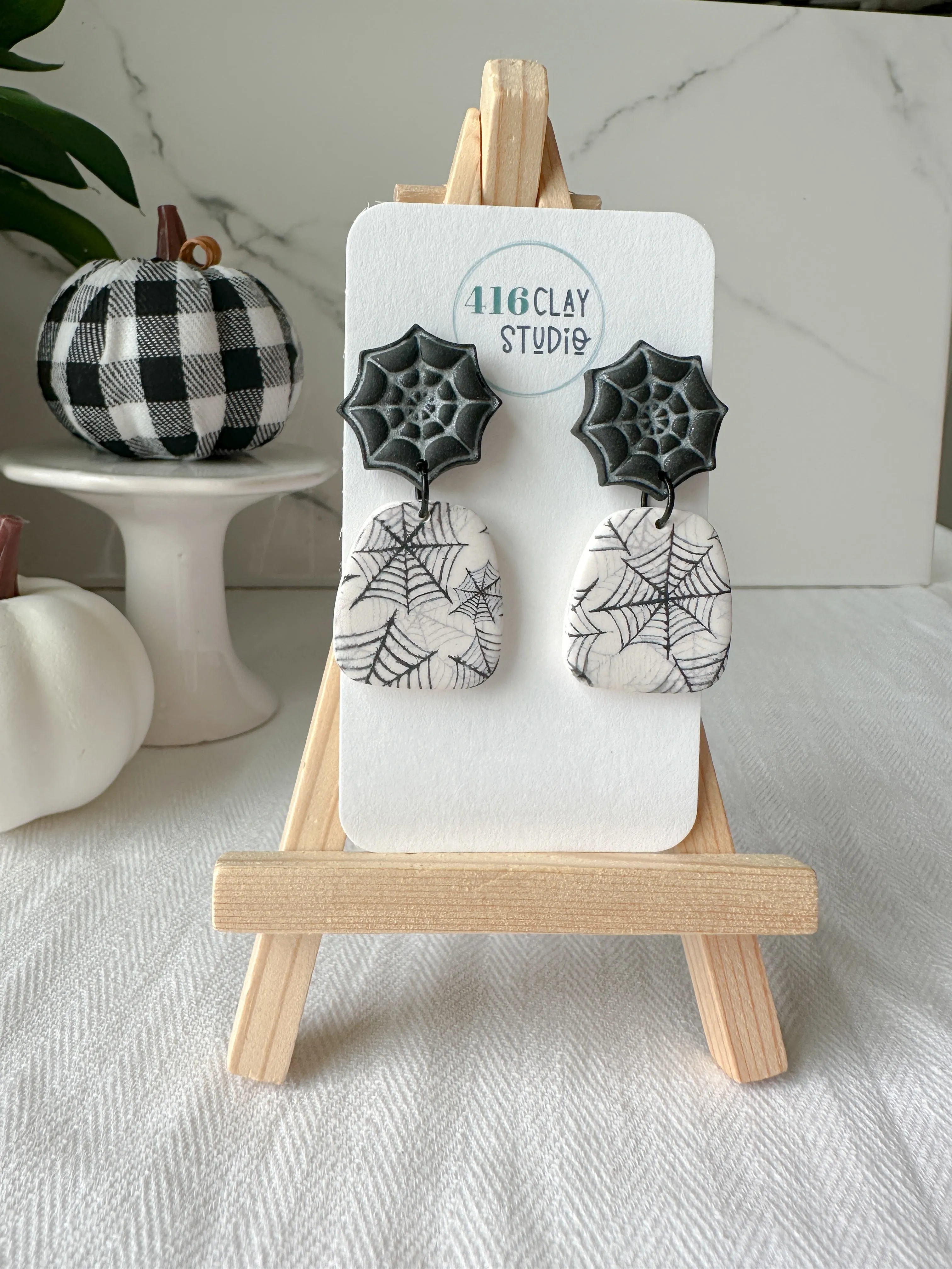 Spider Web Earrings (Two Styles)