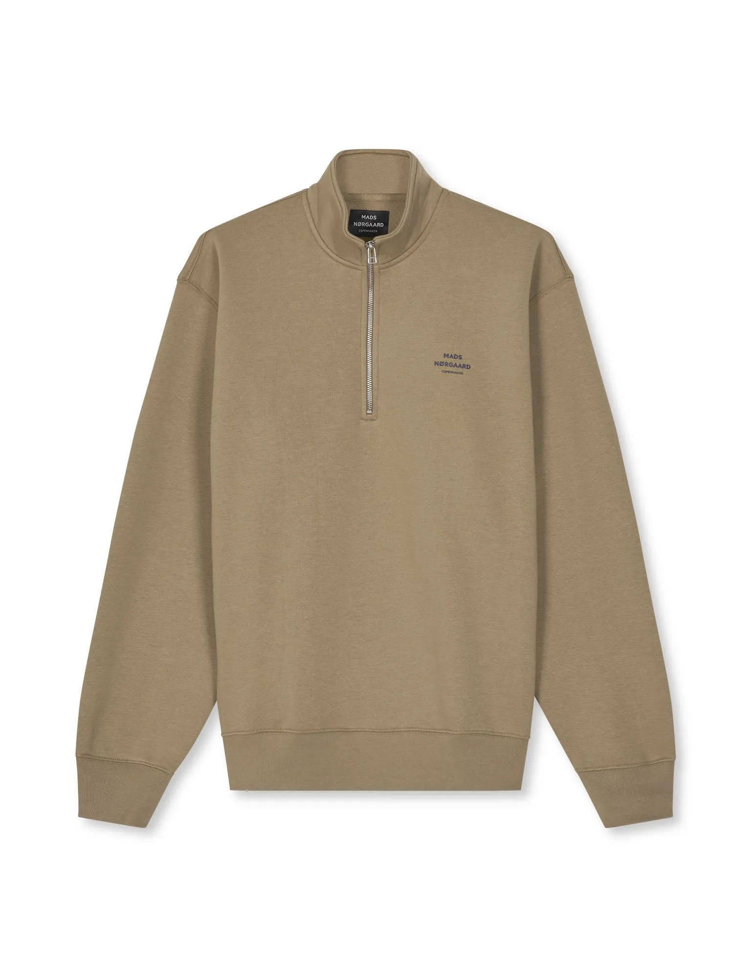 Standard Half Zip Logo Sweat, Lead Gray