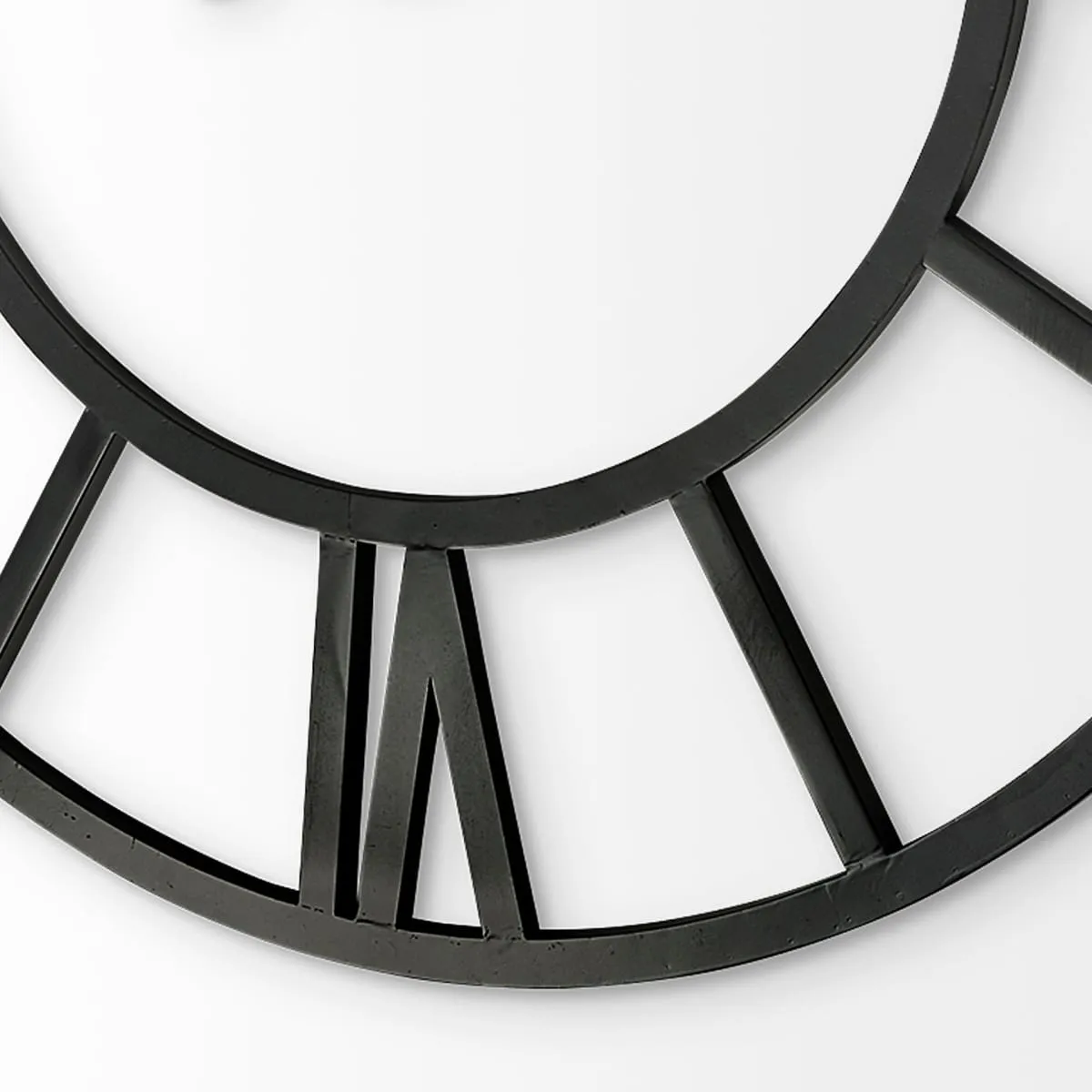 Stoke Wall Clock Black Metal | 54"