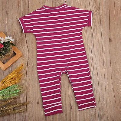 Striped Short-sleeve Onesie