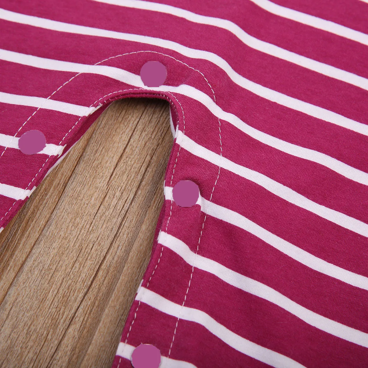 Striped Short-sleeve Onesie