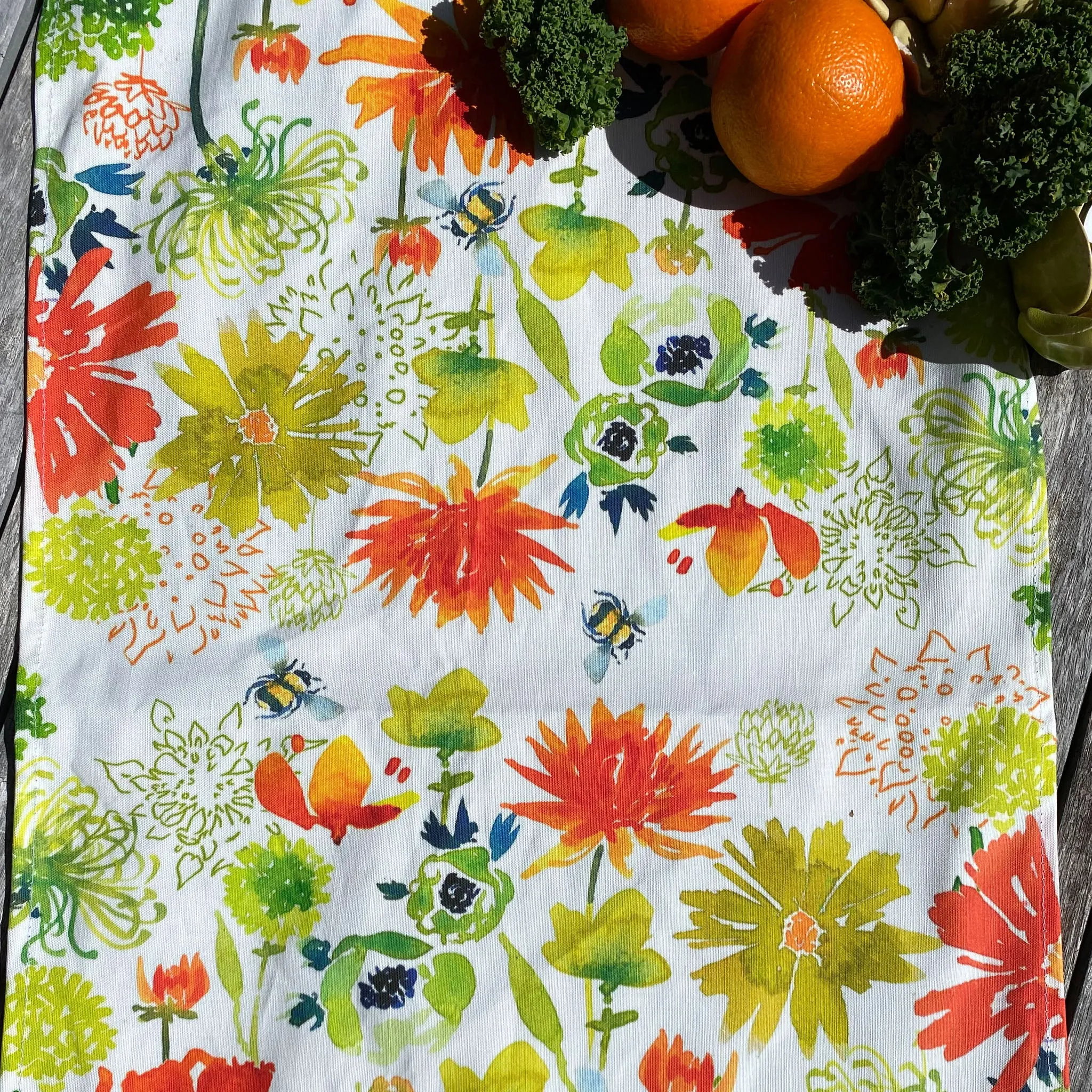 Tangerine Dream Floral T Towels