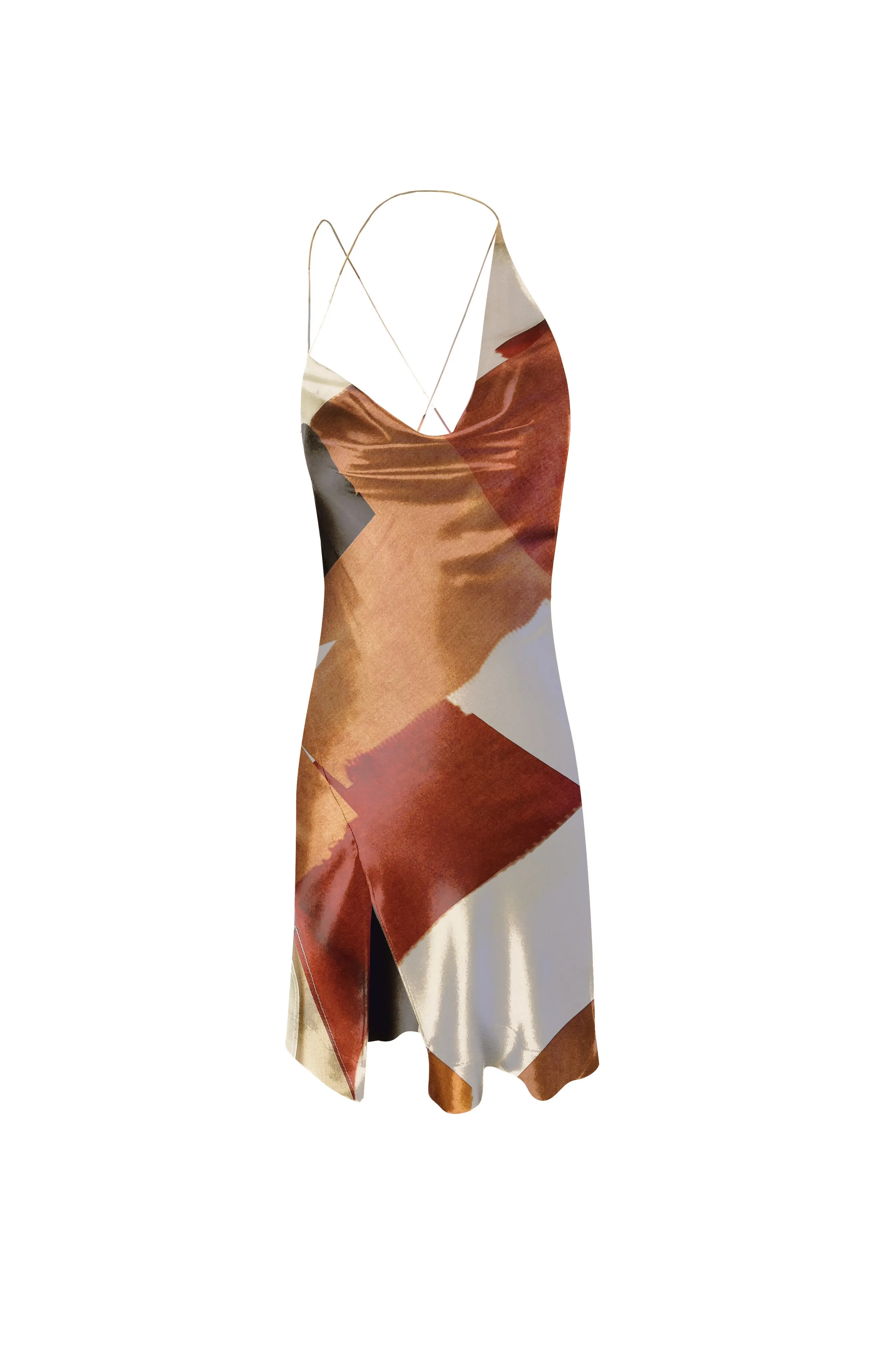 The Justine Dress - Cube Print