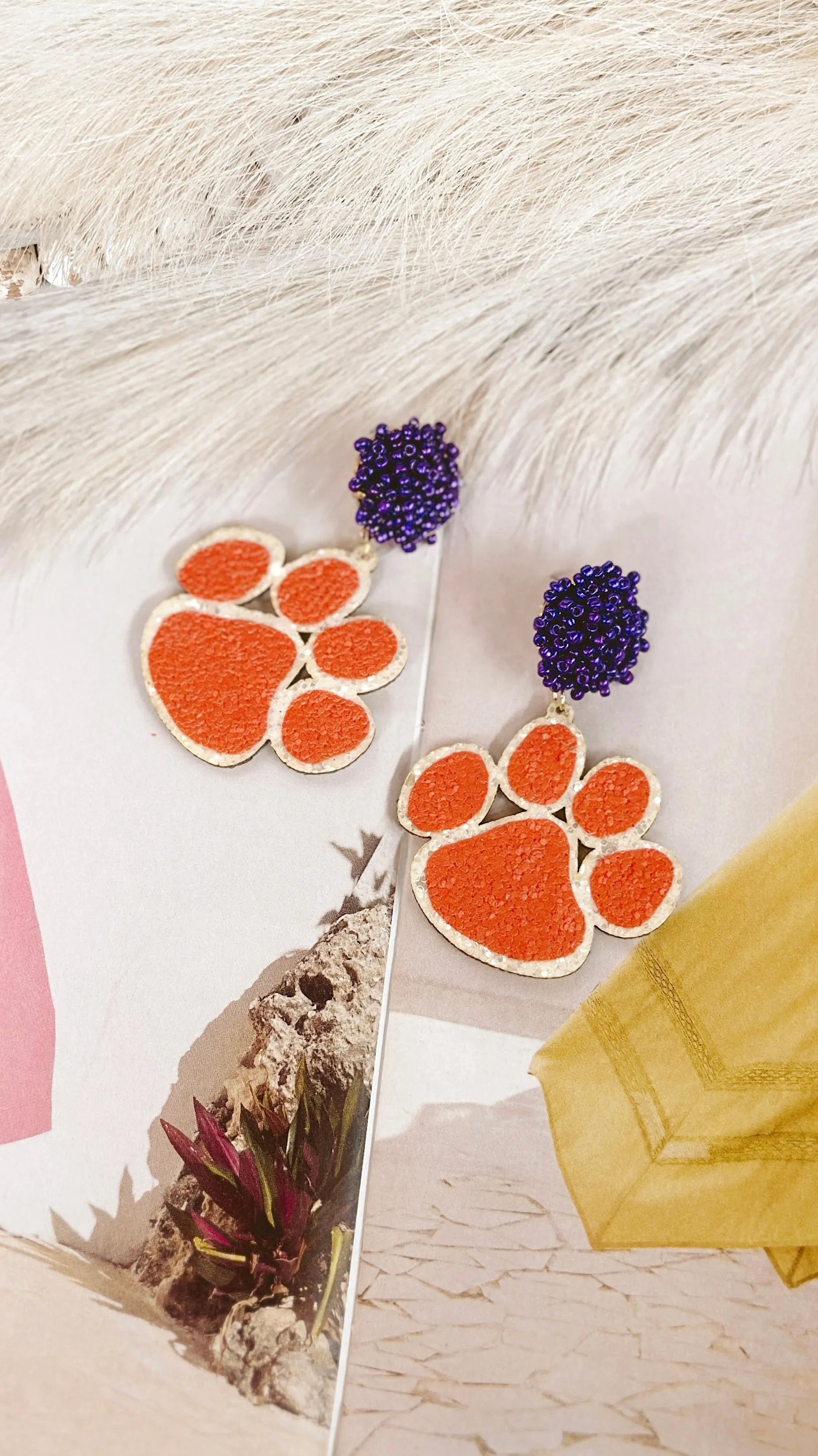 The Paw Pom Earrings