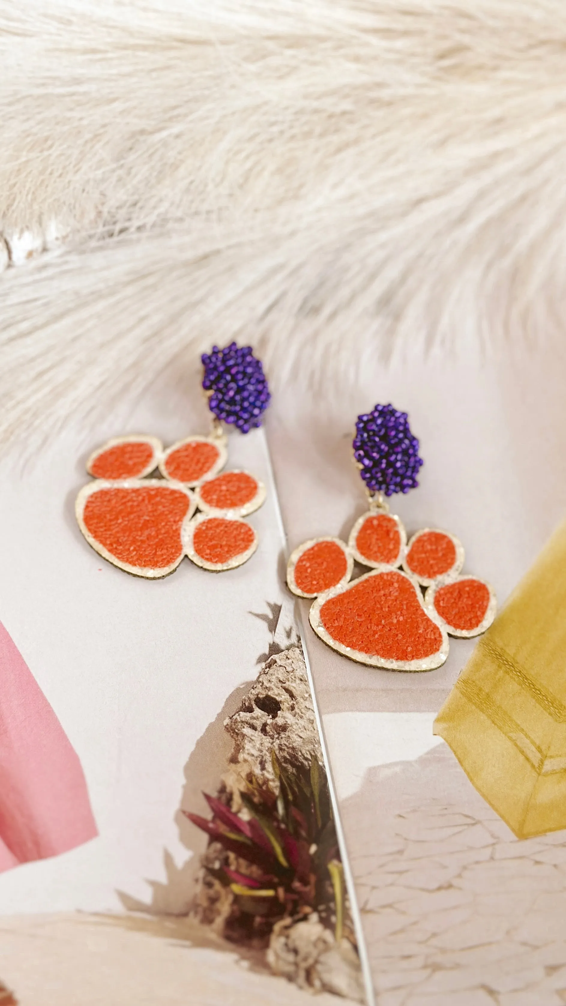 The Paw Pom Earrings