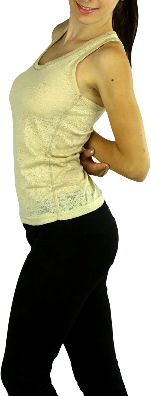 ToBeInStyle Women's Racerback Classic Solid Print Tank Top