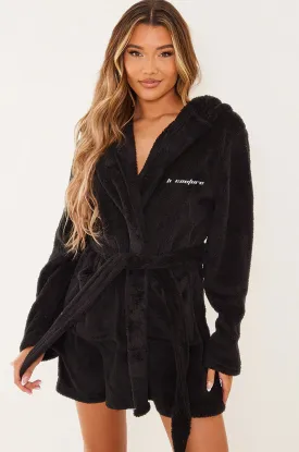 Trinity Dressing Gown - Black