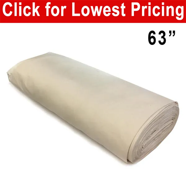 Unbleached Cotton Muslin 63" Wide