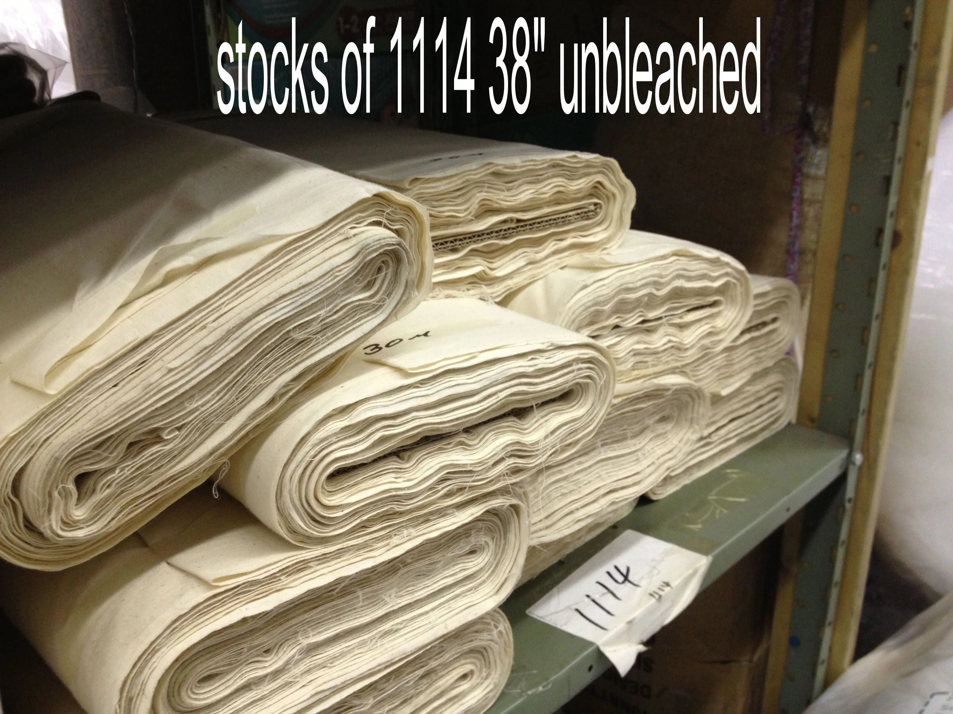 Unbleached Cotton Muslin 63" Wide