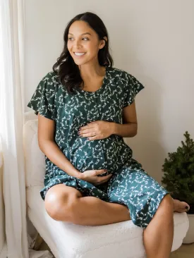 Universal Labor & Delivery Gown | Evergreen Blossom