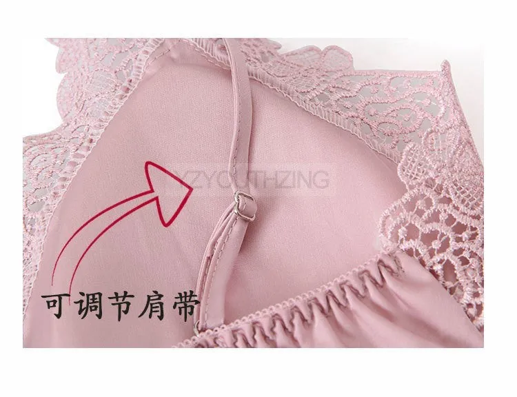VenusFox Pajama Set Women Lace Trim Satin Sleepwear Pour Femme Summer Nightwear With Pants Casual Home Wear Kimono Robe Gown