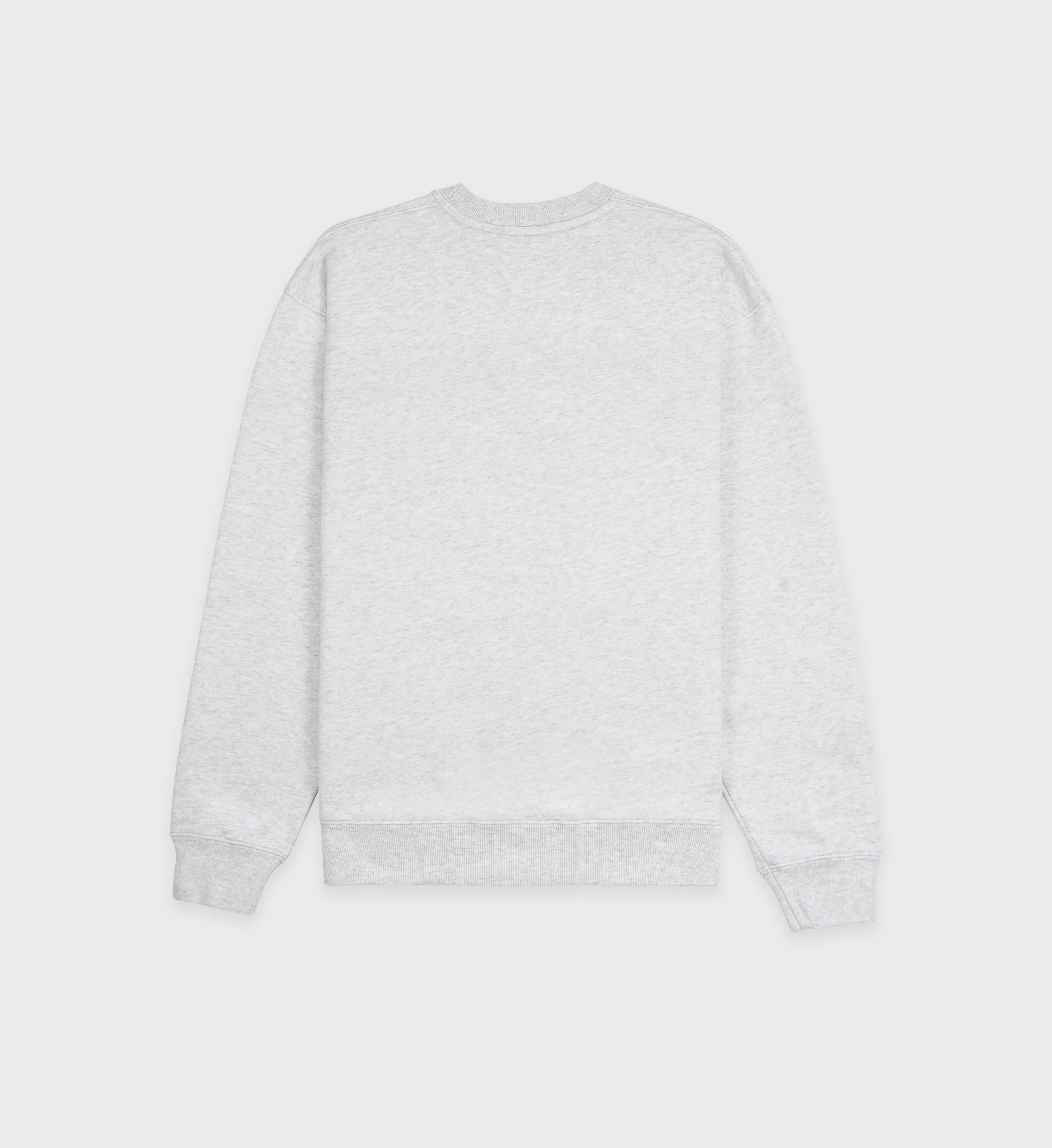 Wellness Boucle Crewneck - Heather Gray/Forest