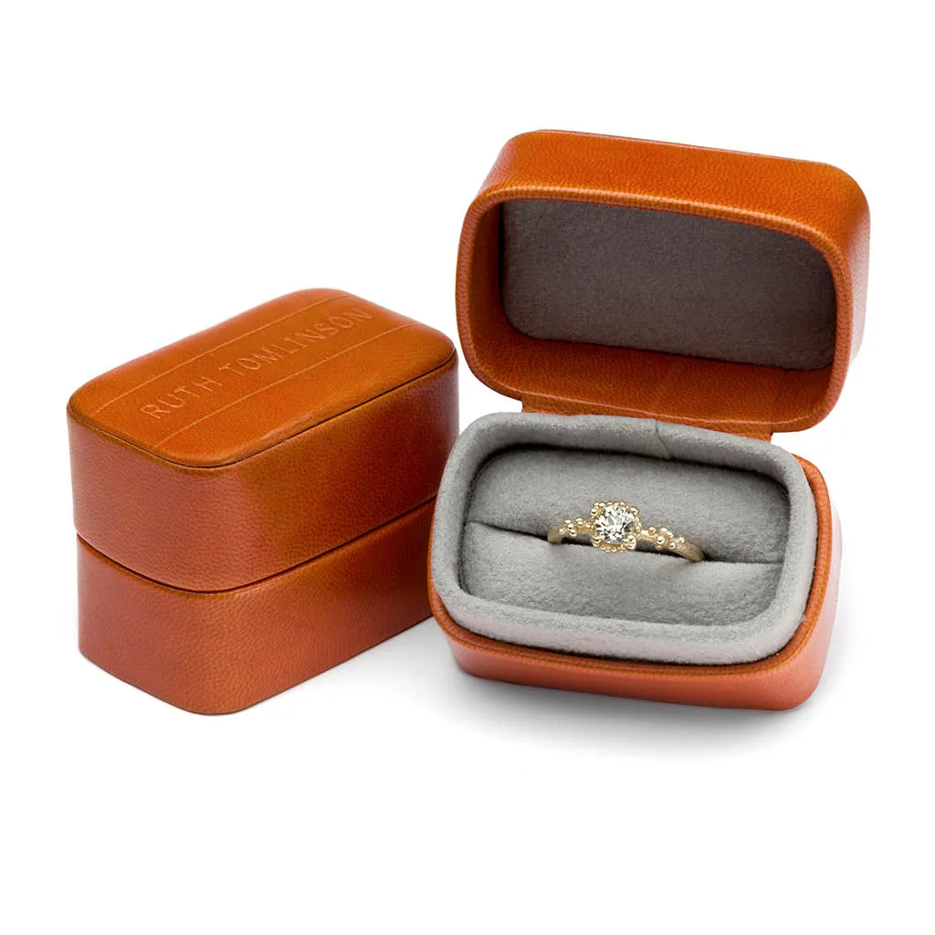 White Diamond Encrusted Solitaire Ring