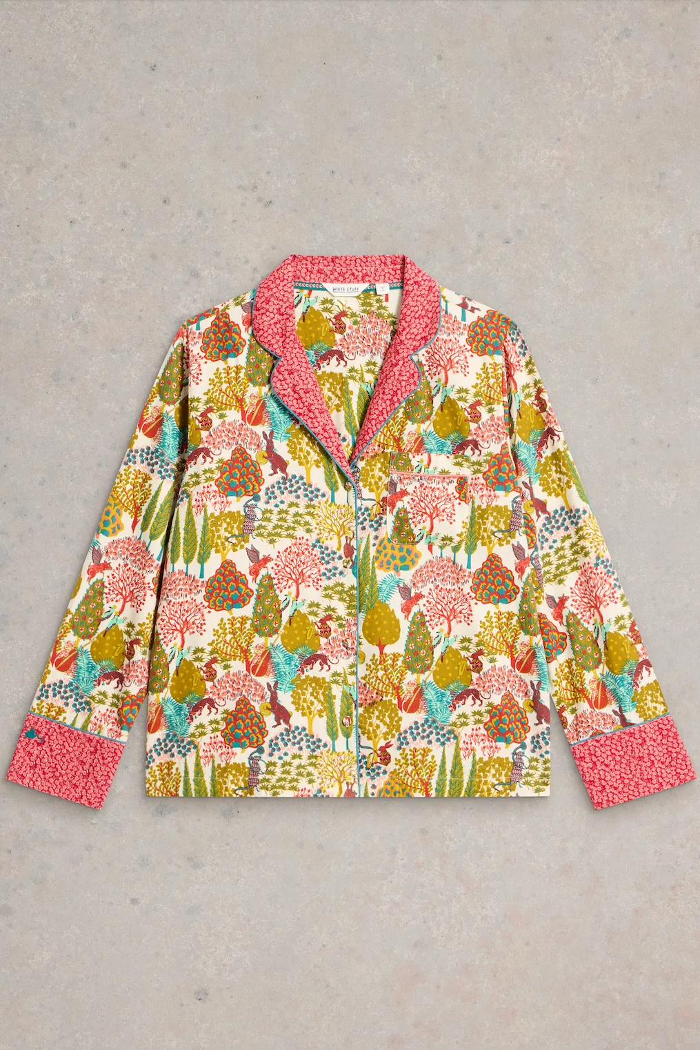 White Stuff Nina Organic PJ Nat Print Shirt