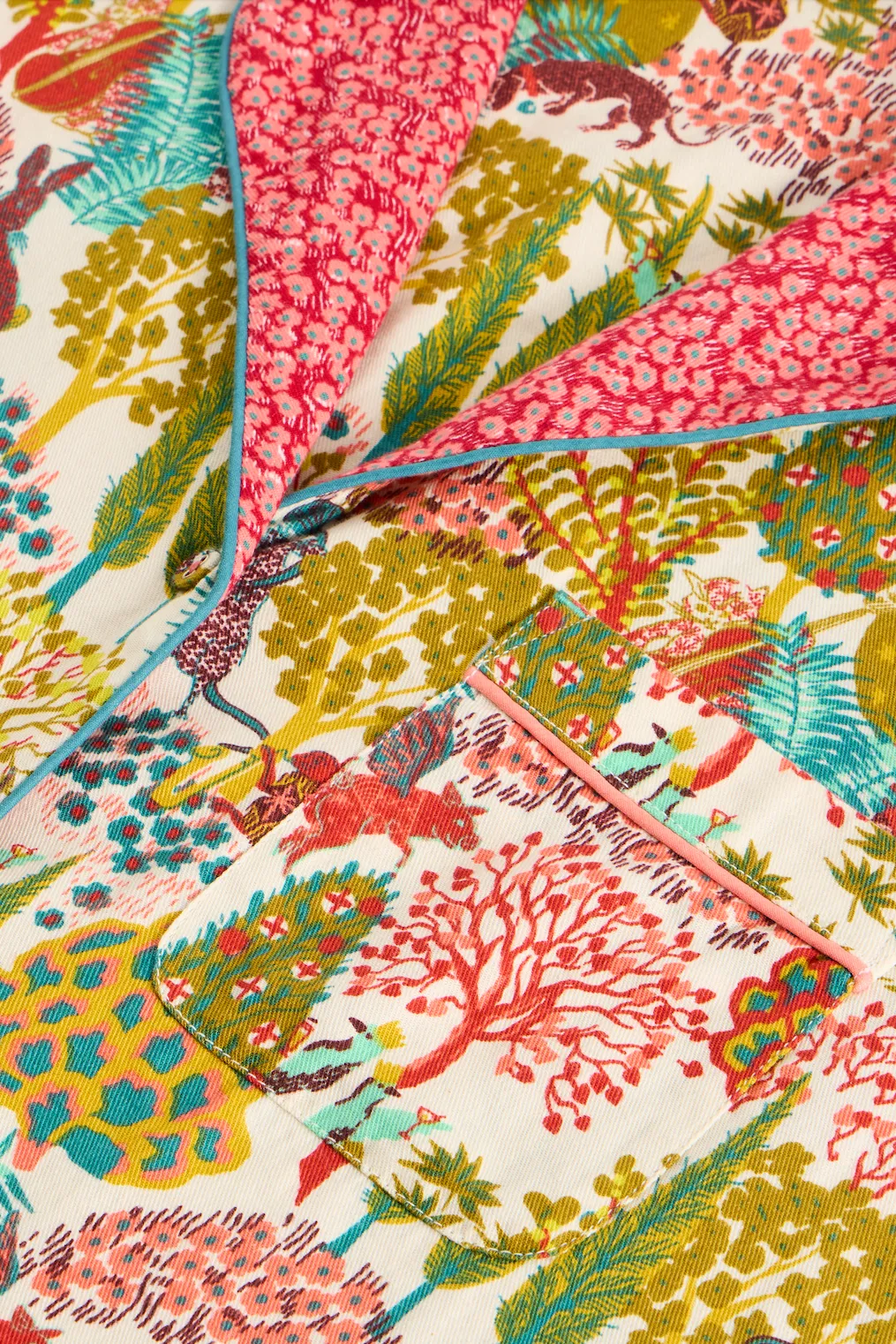 White Stuff Nina Organic PJ Nat Print Shirt