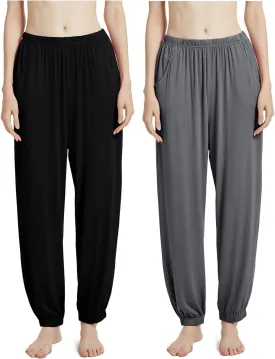 Women's Modal Pajama Pants Bamboo Nightwear Sleepwear Yoga Lounge Pants